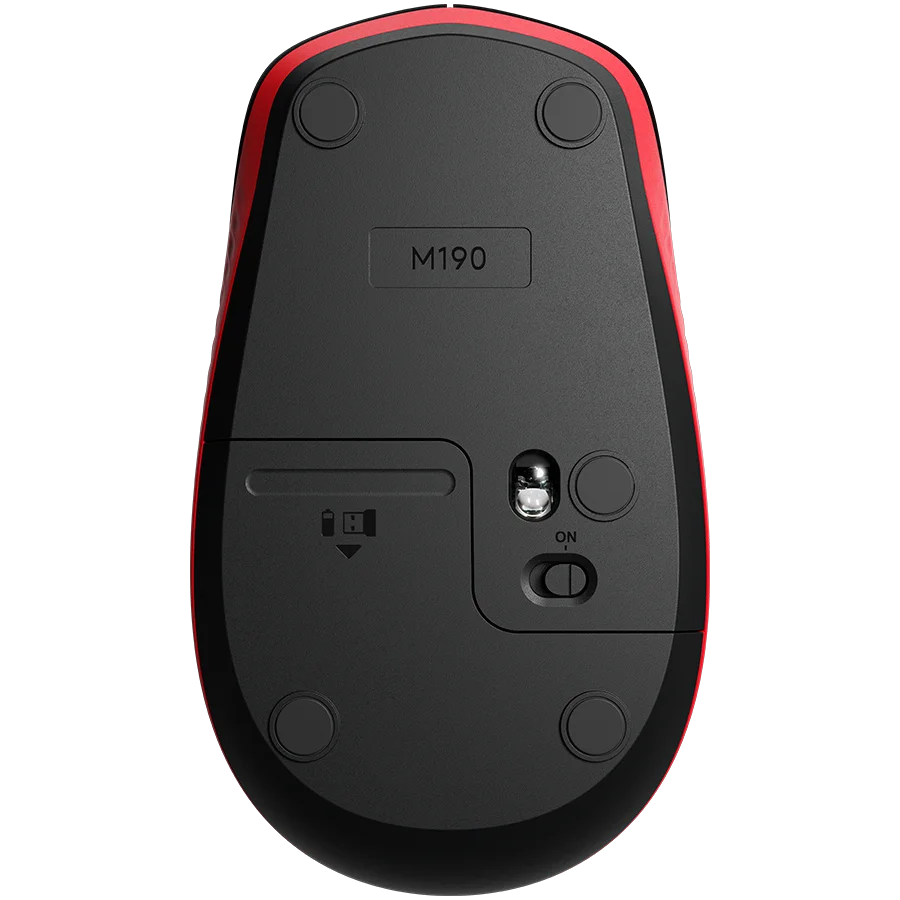 LOGITECH M190 Wireless Mouse - RED