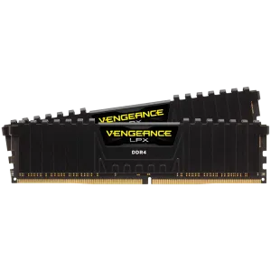 CORSAIR DDR4, 3200MHz 16GB 2x8GB Dimm, 16-20-20-38, XMP 2.0, Vengeance LPX black Heatspreader, Black PCB, 1.35V