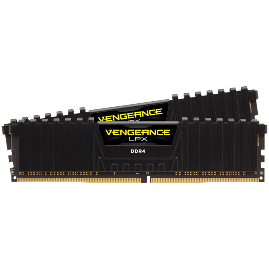 CORSAIR DDR4, 3200MHz 16GB 2x8GB Dimm, 16-20-20-38, XMP 2.0, Vengeance LPX black Heatspreader, Black PCB, 1.35V