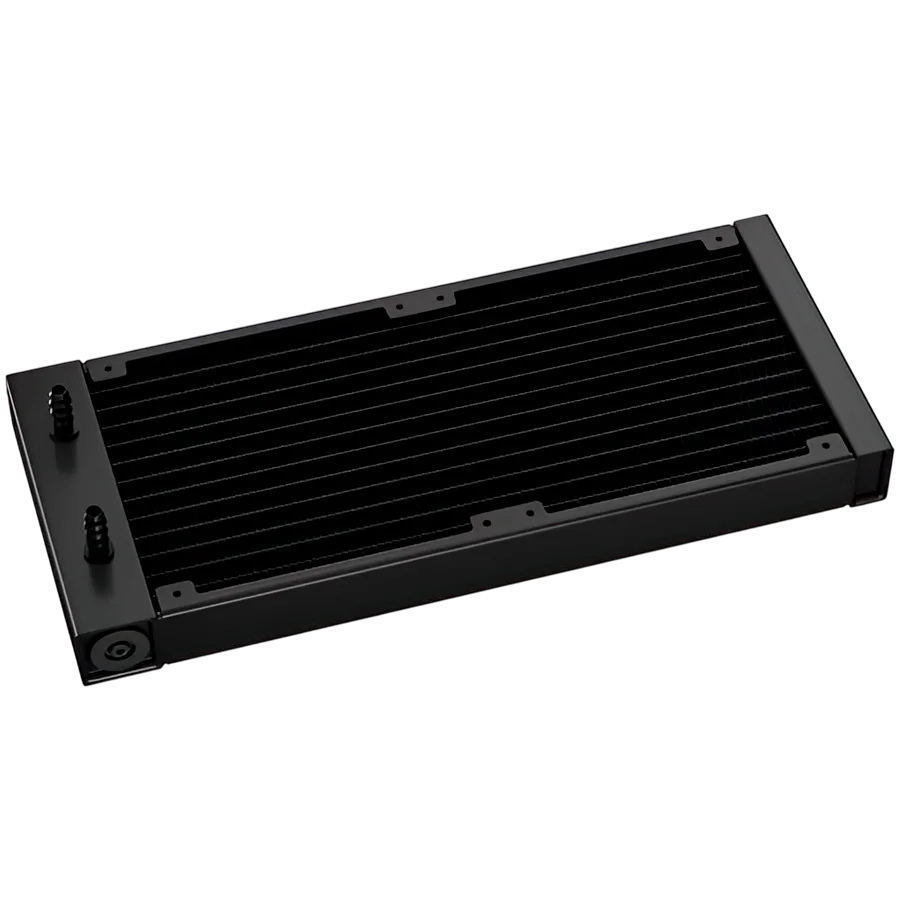 DeepCool LP240, 240mm CPU Liquid Cooler, 2x120mm ARGB PWM Fans, Dot-matrix Screen, Anti-Leak Technology, Black, LGA1851/1700/1200/1151/1150/1155, AMD AM5/AM4, 5Y, R-LP240-BKMSNC-G-1