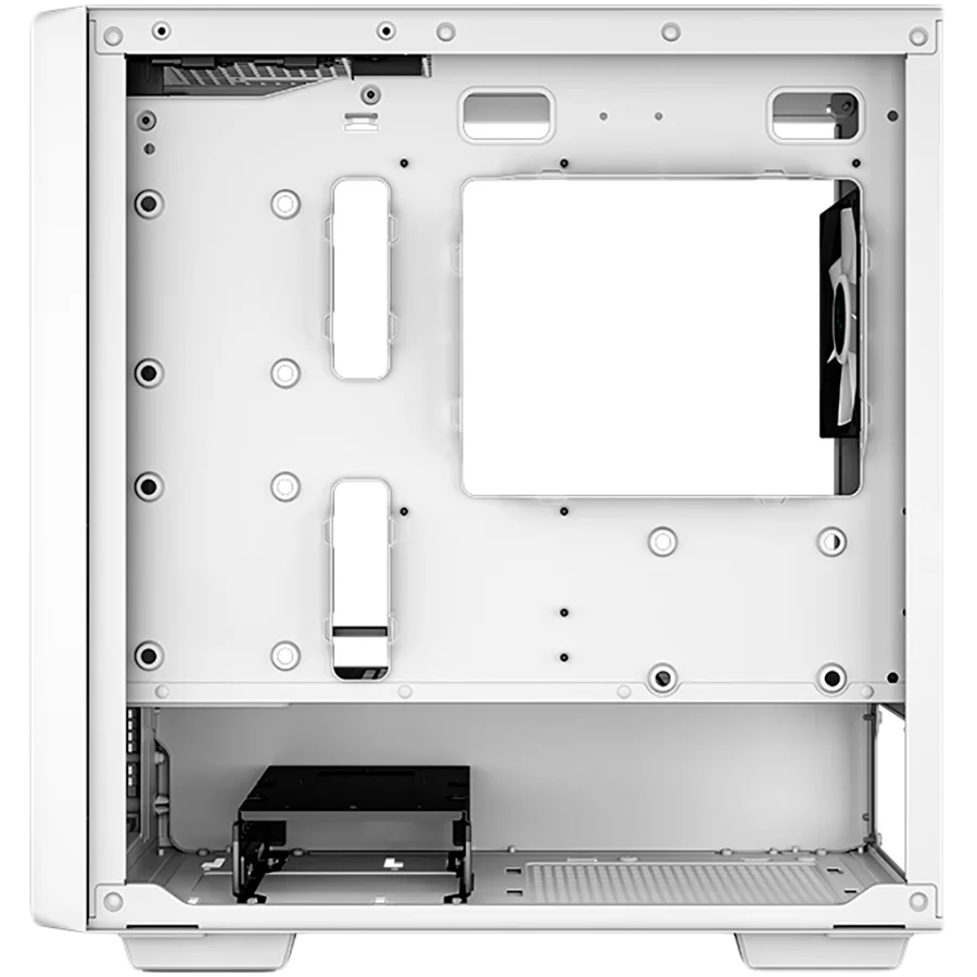 DeepCool CC360 ARGB WH, Mid Tower, Mini-ITX/Micro-ATX, 1xUSB3.0, 1xUSB2.0, 1xAudio, 3x120mm Pre-Installed ARGB Fans, Tempered Glass, Mesh Panel, White, R-CC360-WHAPM3-G-1
