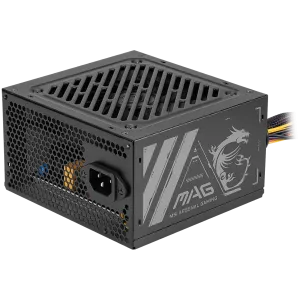 MSI MAG A500N-H, 500W, 80 Plus, 120mm Fan, Protections: OVP/SCP/OPP/UVP, Dimensions: 150mmx140mmx86mm, 3Y Warranty
