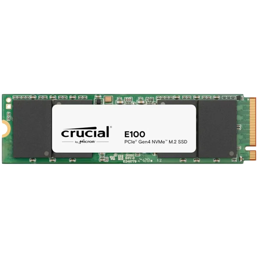 Crucial E100 1TB PCIe Gen4 2280 NVMe M.2 SSD (Tray)
