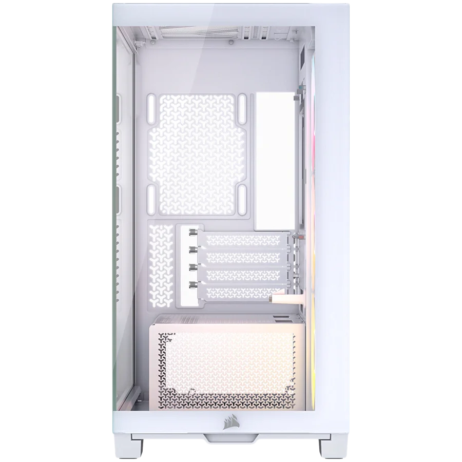 Corsair 2800X RS-R ARGB Panoramic Glass Micro-ATX Case, White