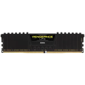 CORSAIR DDR4, 3200MHz 16GB 1x16GB Dimm, Unbuffered, Dual Rank, 16-20-20-38, XMP 2.0, Vengeance LPX black Heatspreader, Black PCB, 1.35V