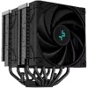 DeepCool AK620 Zero Dark, CPU Air Cooler, 1x120mm FK120 PWM FDB Fan, ARGB, 6 Heatpipes, Fluid Dynamic Bearing, LGA2066/2011-v3/2011/1700/1200/1151/1150/1155, AMD AM5/AM4, 3Y, R-AK620-BKNNMT-G-1