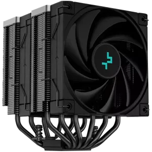 DeepCool AK620 Zero Dark, CPU Air Cooler, 1x120mm FK120 PWM FDB Fan, ARGB, 6 Heatpipes, Fluid Dynamic Bearing, LGA2066/2011-v3/2011/1700/1200/1151/1150/1155, AMD AM5/AM4, 3Y, R-AK620-BKNNMT-G-1