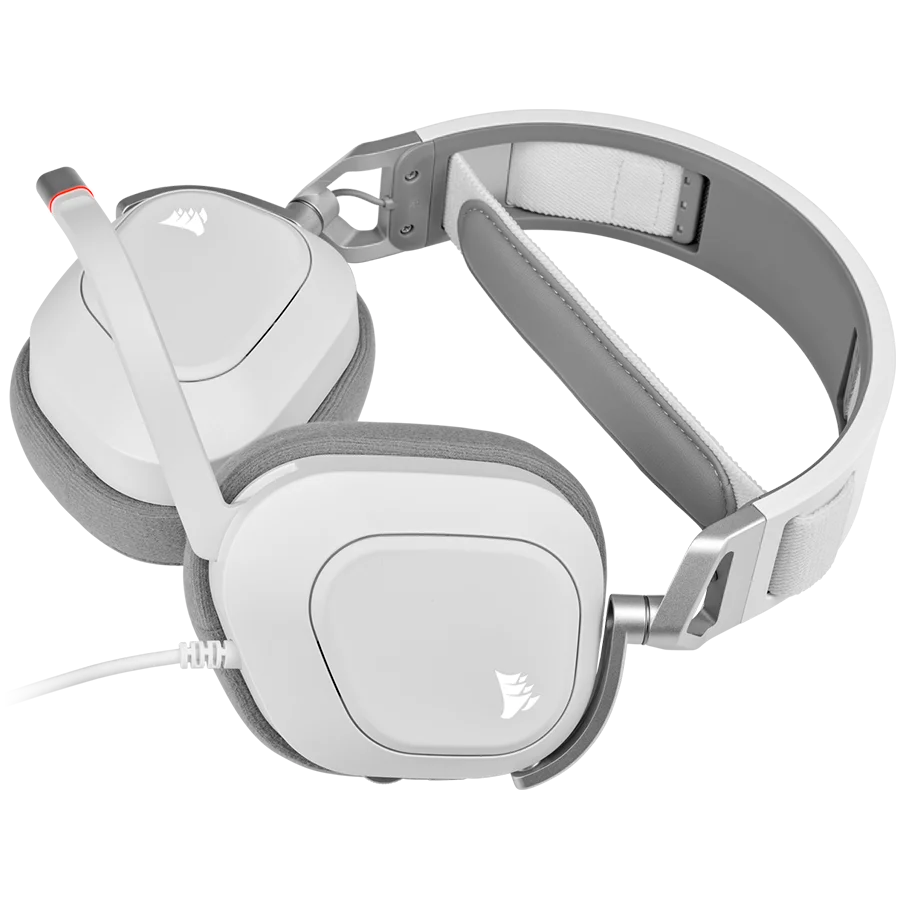 CORSAIR HS80 RGB USB Headset, White - EU