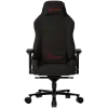 LORGAR Ace 422, Gaming chair, Anti-stain durable fabric, 1.8 mm metal frame, multiblock mechanism, 4D armrests, 5 Star aluminium base, Class-4 gas lift, 75mm PU casters, Black + red