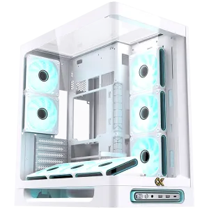 Heaven Arctic EN49583 (WH,U3x2+Type C,Curved TG & Top TG,6PCS J20A PWM WH Reverse & 2PCS J20A PWM WH,ARGB & PWM Remote Control Box)