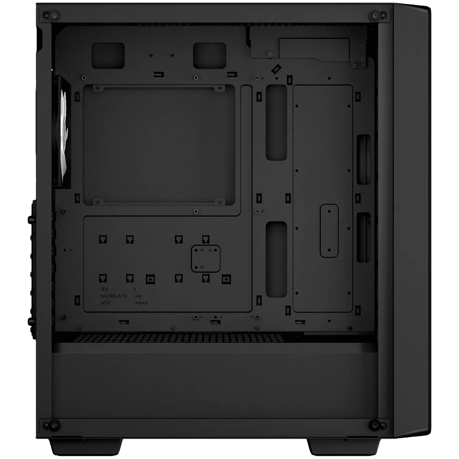 DeepCool CC560 MESH V2, Mid Tower, Mini-ITX/Micro-ATX/ATX, 2xUSB3.0, 1xAudio, 4x120mm Pre-Installed ARGB Fans, Tempered Glass, Mesh Panel, Black, R-CC560-BKAMA4-G-2