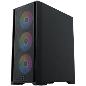 Gaming X II, EN42850, BK, EATX, U3x1 & U2x2, Front Mesh Grill & Left TG, 4PCS Z20A & ARGB Control PCB