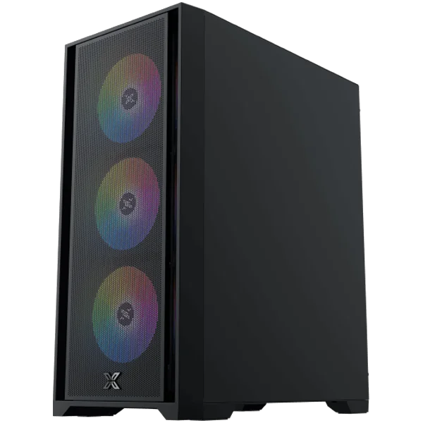 Gaming X II, EN42850, BK, EATX, U3x1 & U2x2, Front Mesh Grill & Left TG, 4PCS Z20A & ARGB Control PCB