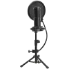 LORGAR Voicer 721, Gaming Microphone, Black, USB condenser microphone with tripod stand, pop filter, including 1 microphone, 1 Height metal tripod, 1 plastic shock mount, 1 windscreen cap, 1,2m metel type-C USB cable, 1 pop filter, 154.6x56.1mm