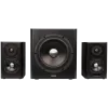 Edifier S351DB 2.1 Audio System, BT V5.1, Optical, Coaxial, RCA, 8-inch Subwoofer, 3.5-inch Drivers, 0.75-inch Tweeters, 150W (RMS), Control Knobs and Remote Control, Black