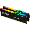 Kingston 64GB 6000MT/s DDR5 CL36 DIMM (Kit of 2) FURY Beast RGB