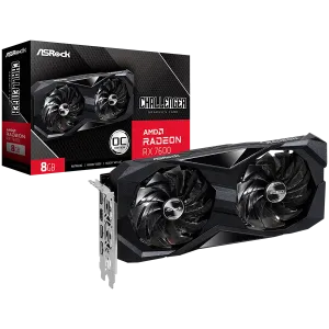 ASROCK Video Card AMD Radeon RX-7600 Challenger 8GB GDDR6 128bit, 2695 MHz / 18Gbps, 3x DP 2.1, 1x HDMI, 2 fan, 2 slot
