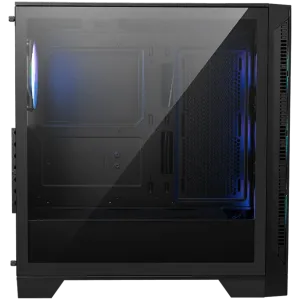 MSI MAG FORGE 320R AIRFLOW, Mid-Tower, ATX/M-ATX/ITX, 2x USB 3.2, 1x Audio/Mic, LED Button, ARGB Hub, 4x 120mm ARGB Fans, Mesh Panel, Tempered Glass, Black