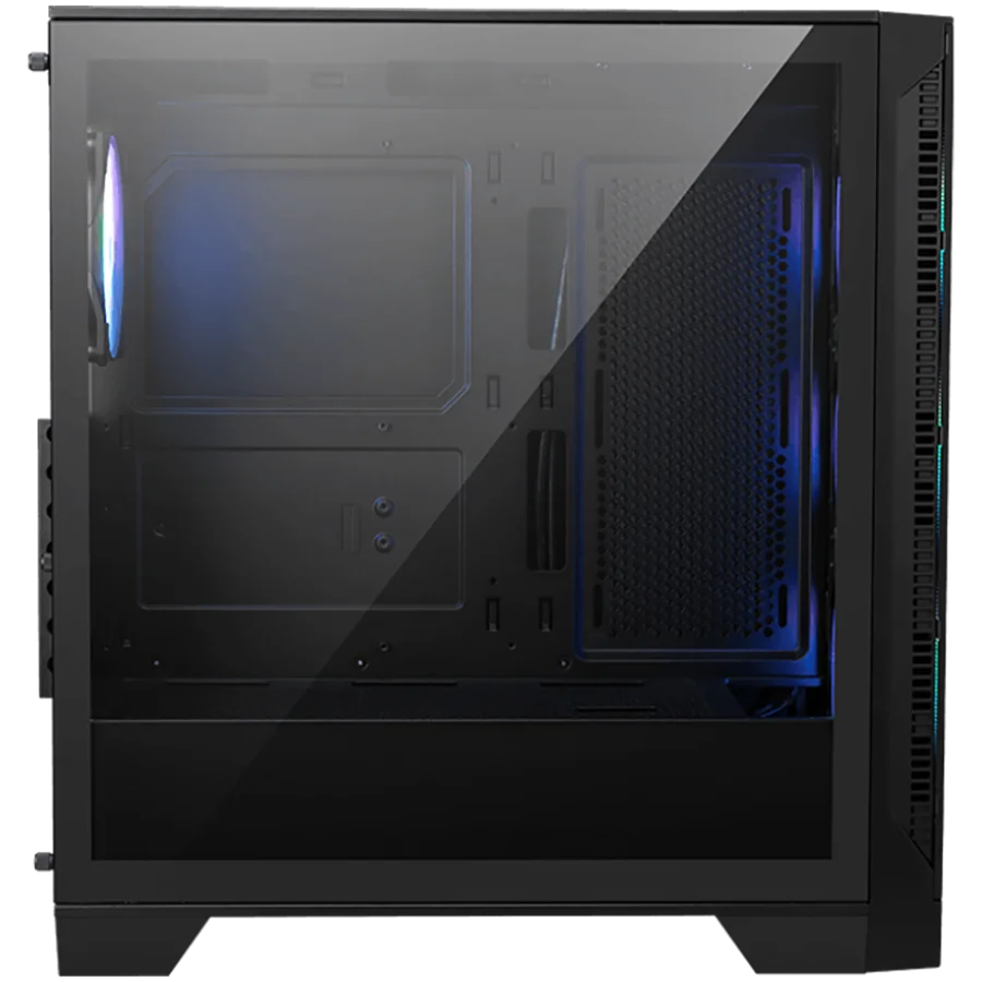 MSI MAG FORGE 320R AIRFLOW, Mid-Tower, ATX/M-ATX/ITX, 2x USB 3.2, 1x Audio/Mic, LED Button, ARGB Hub, 4x 120mm ARGB Fans, Mesh Panel, Tempered Glass, Black