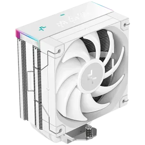 DeepCool AK400 DIGITAL PRO WH, CPU Air Cooler, 1x120mm FT12 SE PWM Fan, Digital Display, ARGB, Core Touch Technology 2.0, 4 Heatpipes, White, LGA1851/1700/1200/115x, AMD AM5/AM4, 126x97x159 mm(LxWxH), 3Y, R-AK400-WHAPMN-G