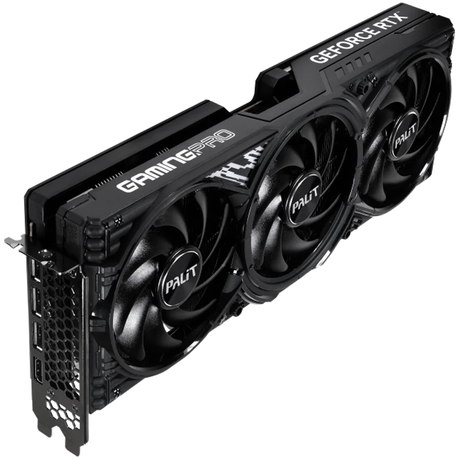 PALIT GeForce RTX 5070 Ti GamingPro-S 16GB GDDR7 256 bit, 1x HDMI 2.1b, 3x DP 2.1b, 3 Fan, 1x 16-pin pwr connector, 750W, 331.9 x 127.1 x 49.7 mm, NE7507T019T2-GB2031U