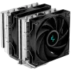 DeepCool AG620, CPU Air Cooler, 2x120mm PWM Fan, TDP 260W, 6 Heatpipes, LGA2066/2011-v3/2011/1700/1200/115x, AMD AM5/AM4, 129x136x157 mm(LxWxH), 2Y, R-AG620-BKNNMN-G-1