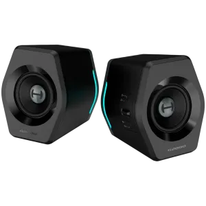 Edifier G2000 2.0 Audio System, BT V5.1, USB, AUX, 2.75-inch Drivers, RGB Lighting, 16W (RMS), Black Edifier G2000 2.0 Audio System, BT V5.1, USB, AUX, 2.75-inch Drivers, RGB Lighting, 16W (RMS), Black