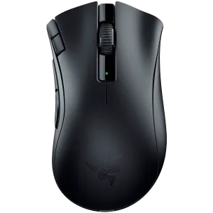 Razer DeathAdder V2 X HyperSpeed, HyperSpeed Wireless, 14 000 DPI Optical Sensor, 2nd-gen Razer Mechanical Mouse Switches, 100% PTFE mouse-feet, Up to 235 hours of battery life (2.4GHz), AA/AAA Hybrid battery slot, Weight: 86-103g