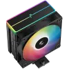 DeepCool AG400 BK ARGB V2, CPU Air Cooler, 1x120mm ARGB PWM Fan, ARGB Top Cover, TDP 220W, 4 Heatpipes, Black, LGA1851/1700/1200/115x, AMD AM5/AM4, 125x92x154 mm(LxWxH), 2Y, R-AG400-BKAMMN-GJD