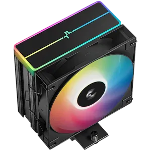 DeepCool AG400 BK ARGB V2, CPU Air Cooler, 1x120mm ARGB PWM Fan, ARGB Top Cover, TDP 220W, 4 Heatpipes, Black, LGA1851/1700/1200/115x, AMD AM5/AM4, 125x92x154 mm(LxWxH), 2Y, R-AG400-BKAMMN-GJD
