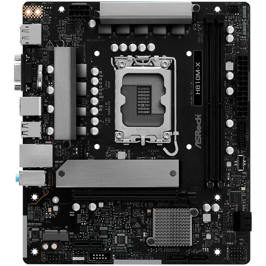 ASROCK H810M-X mATX LGA1851 DDR5