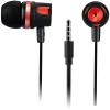 CANYON Stereo earphones with microphone, 1.2M, red