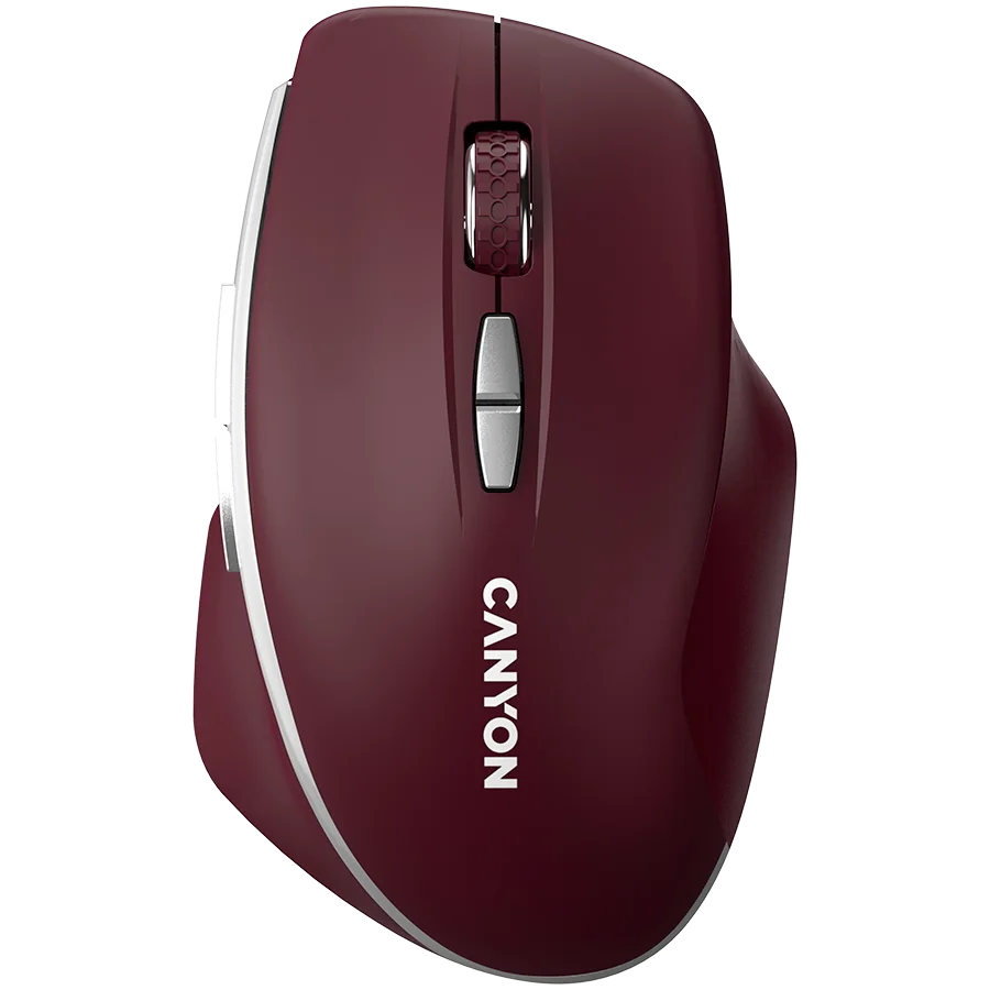 CANYON mouse MW-21 BlueLED 7buttons Wireless Burgundy Red