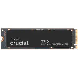 CRUCIAL T710 1TB PCIe Gen5 NVMe M.2 2280 SSD up to 14900 MB/s read and 13700 MB/s write
