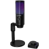 LORGAR SMP40, RGB Microphone with external mute button and metal stand, Black