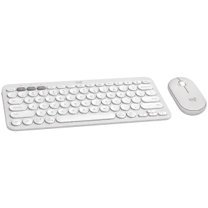 LOGITECH Pebble 2 Bluetooth Keyboard Combo - TONAL WHITE - US INT'L LOGITECH Pebble 2 Bluetooth Keyboard Combo - TONAL WHITE - US INT'L
