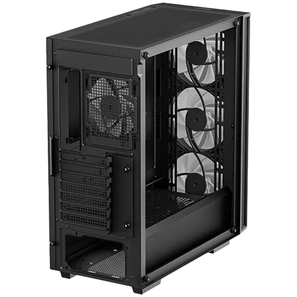 DeepCool MATREXX55 MESH V4 C, Mid Tower, Mini-ITX/Micro-ATX/ATX, 1xUSB3.0, 1x Type-C, 1xAudio, LED Button, 3x140mm ARGB Fans, 1x120mm ARGB Fan, ARGB LED Strip, Tempered Glass, Mesh Panel, Black, R-MATREXX55-BCAGA4-G-4