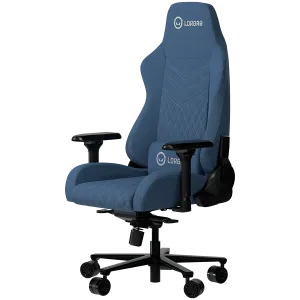 LORGAR Ace 422, Gaming chair, Anti-stain durable fabric, 1.8 mm metal frame, multiblock mechanism, 4D armrests, 5 Star aluminium base, Class-4 gas lift, 75mm PU casters, Blue
