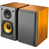 Edifier R1000T4 2.0 Bookshelf Speakers, RCA, 0.5-inch Tweeters, 4-inch Drivers, 24W (RMS), Control Buttons, Brown
