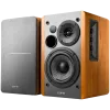 Edifier R1280T 2.0 Bookshelf Speakers, RCA, 0.5-inch Tweeters, 4-inch Drivers, 42W (RMS), Control Knobs and Remote Control, Brown