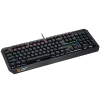 CANYON Hazard GK-6, Wired multimedia gaming keyboard with lighting effect, 108pcs rainbow LED, Numbers 104keys, EN double injection layout, cable length 1.8M, 450.5*163.7*42mm, 0.90kg, color black