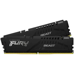 Kingston 64GB 6000MT/s DDR5 CL36 DIMM (Kit of 2) FURY Beast Black