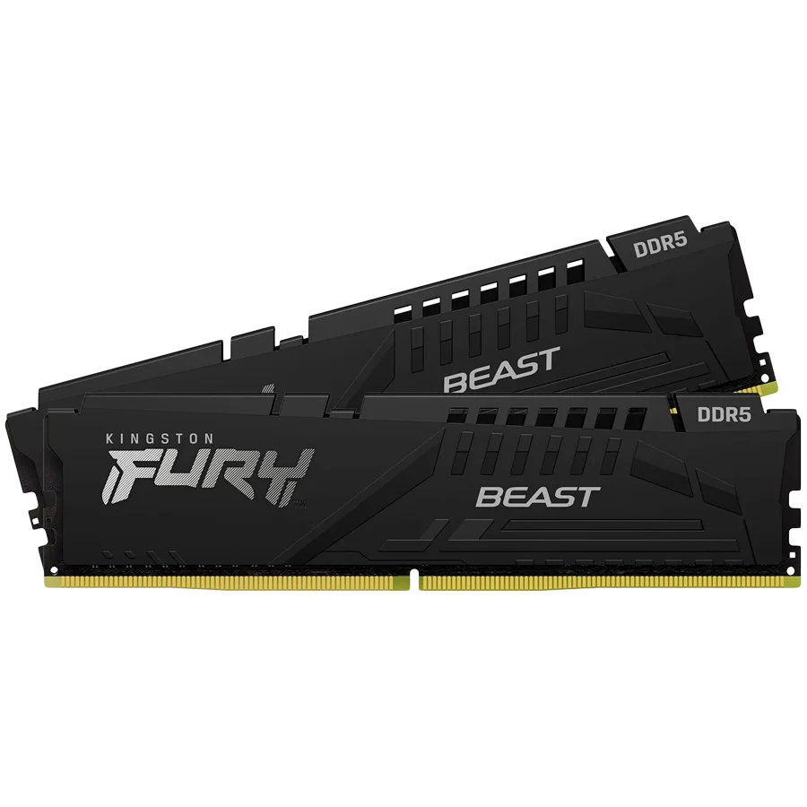 Kingston 64GB 6000MT/s DDR5 CL36 DIMM (Kit of 2) FURY Beast Black