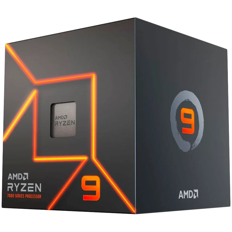 AMD CPU Desktop Ryzen 9 12C/24T 7900 (5.4GHz Max Boost,76MB,65W,AM5) box, with Radeon Graphics