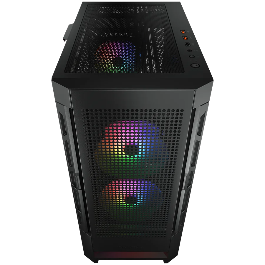 COUGAR AIRFACE RGB PC Case, Mid Tower, Black