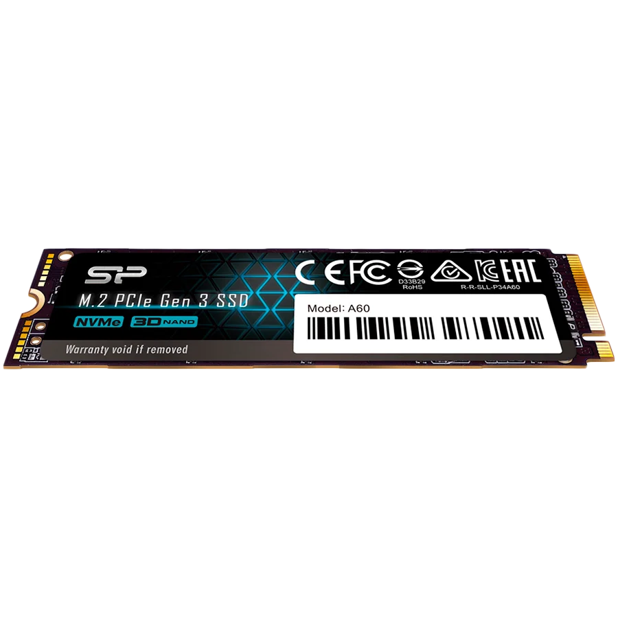 Silicon Power Ace - A60 2TB SSD PCIe Gen 3x4 PCIe Gen3 x 4 & NVMe 1.3, SLC Cache, HMB - Max 2200/1600 MB/s Silicon Power Ace - A60 2TB SSD PCIe Gen 3x4 PCIe Gen3 x 4 & NVMe 1.3, SLC Cache, HMB - Max 2200/1600 MB/s