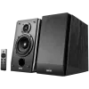 Edifier R1855DB 2.0 Bookshelf Speakers, BT V5.1, Optical, Coaxial, RCA, 0.75-inch Tweeters, 4-inch Drivers, Sub-Out, 70W (RMS), Control Knobs and Remote Control, Matte Black