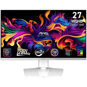 MSI MAG 272QPW QD-OLED X28 Gaming Monitor, 26.5
