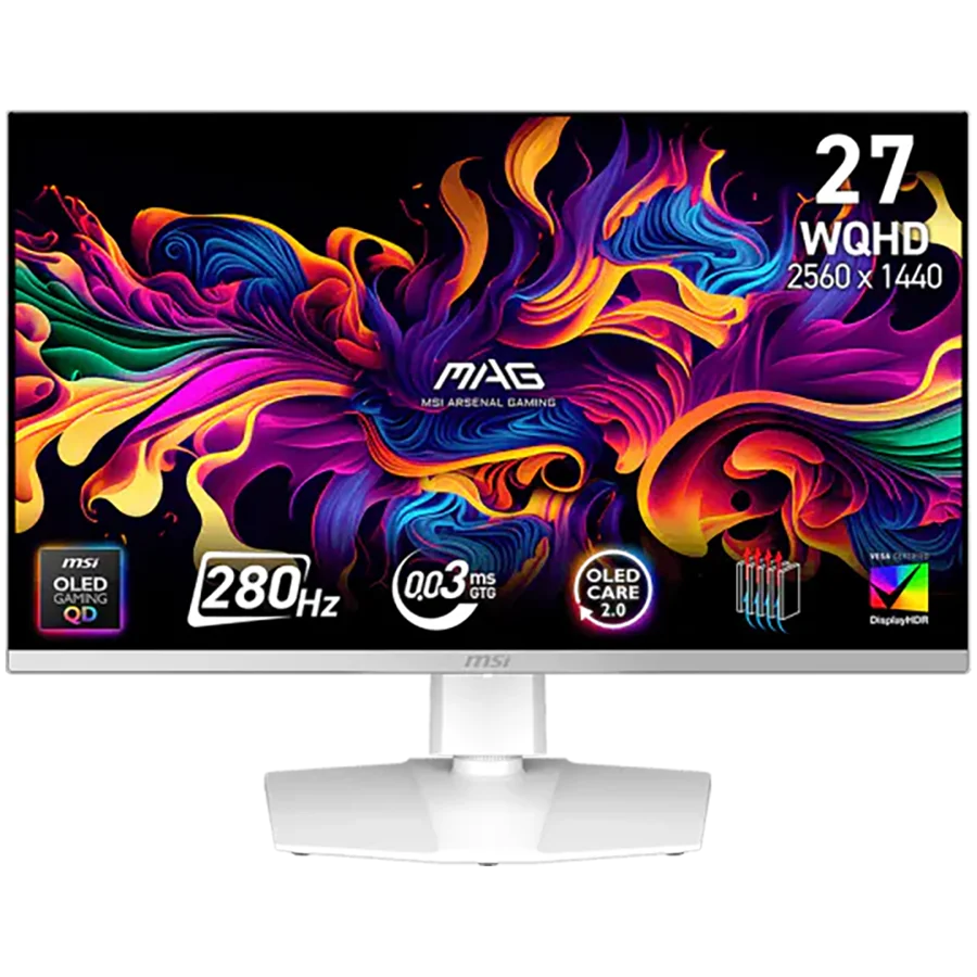 MSI MAG 272QPW QD-OLED X28 Gaming Monitor, 26.5 MSI MAG 272QPW QD-OLED X28 Gaming Monitor, 26.5
