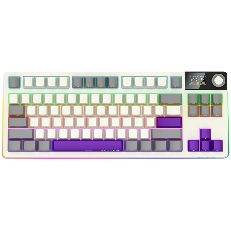 LORGAR KBP70TKLW, Wireless TKL Mechanical Gaming Keyboard Pro, Beige, EN layout